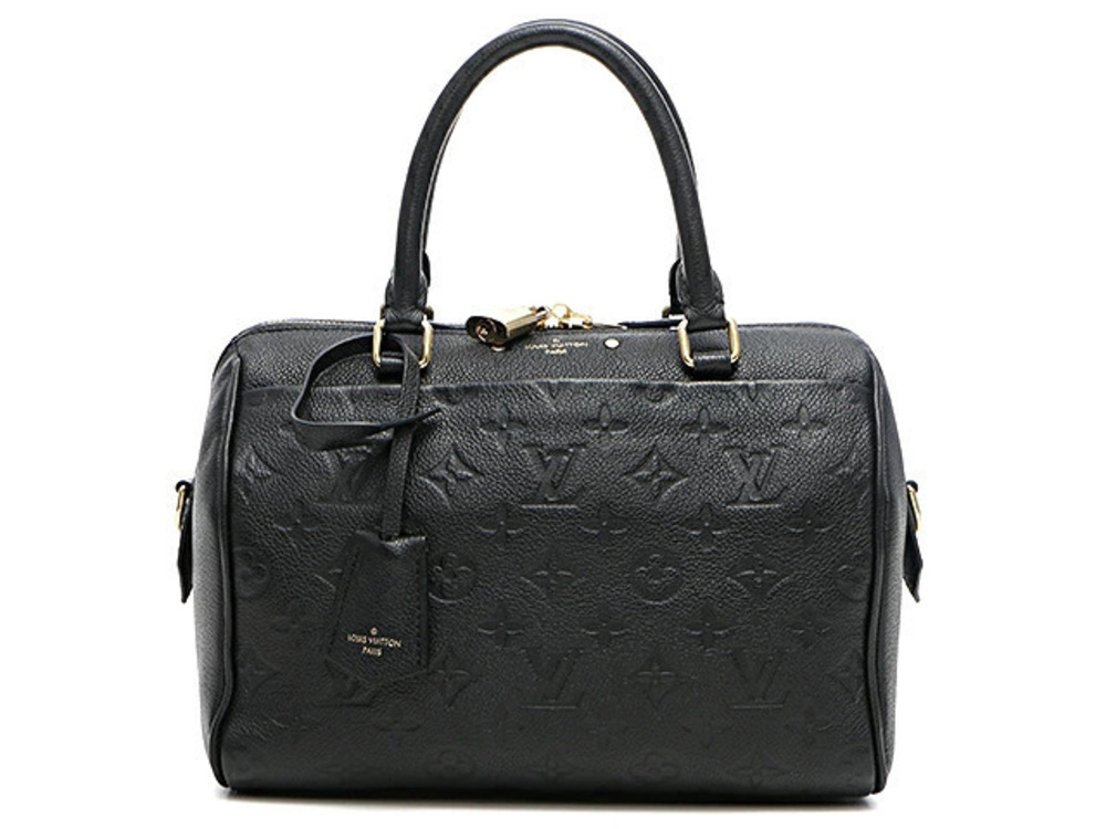 LOUIS VUITTON Empreinte Speedy Bandouliere Shoulder Bag Noir Black